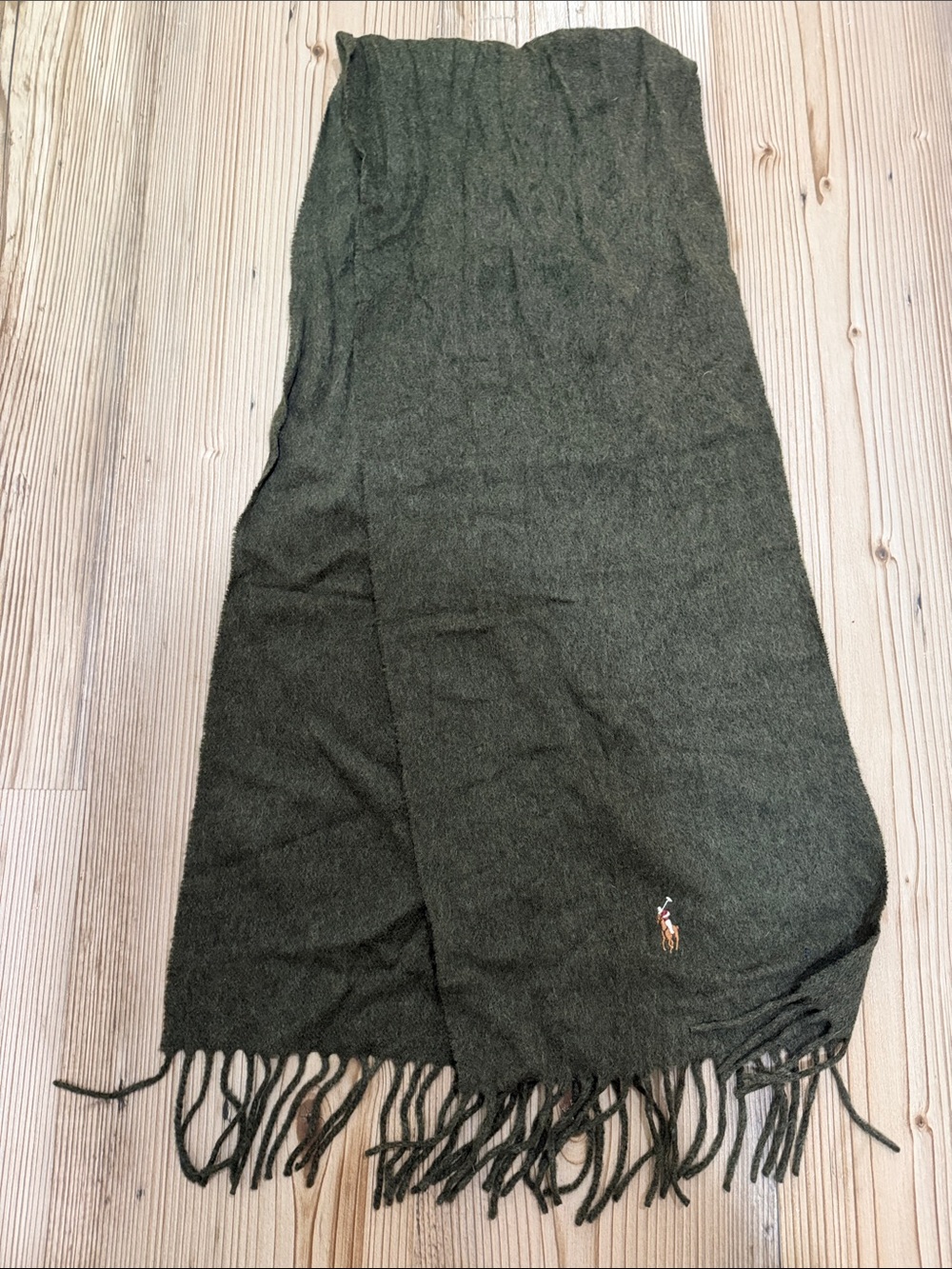Polo by Ralph Lauren Dark Olive Fringe Maxi Skirt